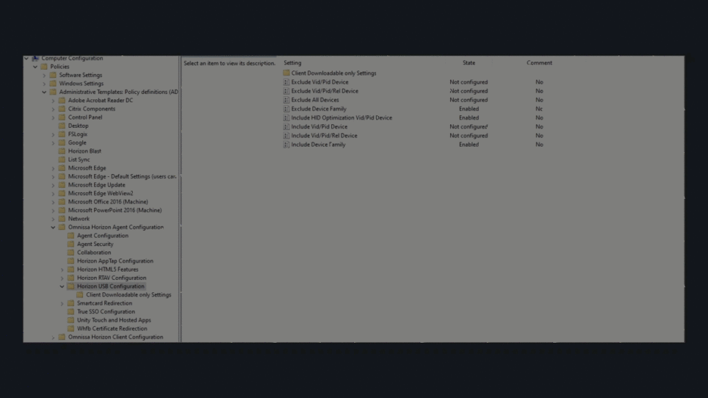 Omnissa Horizon USB Headset Agent Settings